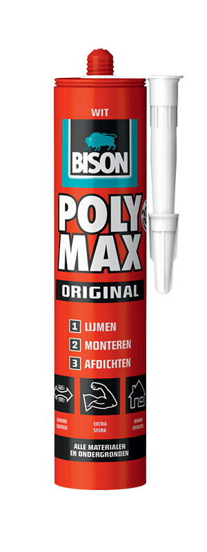 Productafbeelding Bison Polymax Original Wit - 300x800 - Bisonpolymax.nl